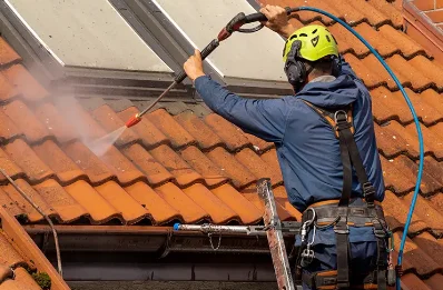 Démoussage et hydrofuge de toiture à Simandres